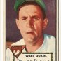 1952 (original) Topps baseball card #164 Walt Dubiel VG/EX