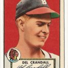 1952 (original) Topps baseball card #162 Del Crandell VG/EX