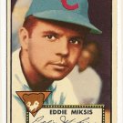 1952 (original) Topps baseball card #172 Eddie Miksis NM