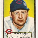 1952 (original) Topps baseball card #179 Frank Smith EX