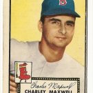1952 (original) Topps baseball card #180 Charley Maxwell G/VG