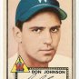 1952 (original) Topps baseball card #190 Don Johnson EX