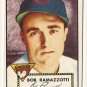 1952 (original) Topps baseball card #184 Bob Ramazzotti EX