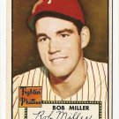 1952 (original) Topps baseball card #187 (B) Bob Miller EX
