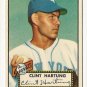1952 (original) Topps baseball card #141 Clint Hartung NM-