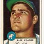 1952 (original) Topps baseball card #201 (B) Alex Kellner VG/EX