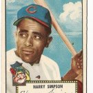 1952 (original) Topps baseball card #193 Harry Simpson EX