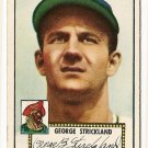 1952 (original) Topps baseball card #197 (B) George Strickland EX-