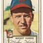 1952 (original) Topps baseball card #207 Mickey Harris fair