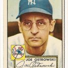 1952 (original) Topps baseball card #206 Joe Ostrowski EX
