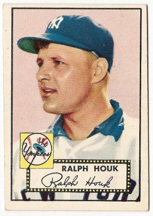 1952 (original) Topps baseball card #200 Ralph Houk EX