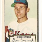 1952 (original) Topps baseball card #199 George Zuverink EX