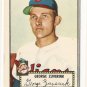 1952 (original) Topps baseball card #199 George Zuverink EX