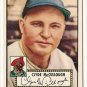 1952 (original) Topps baseball card #218 Clyde McCullough VG