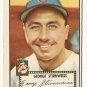 1952 (original) Topps baseball card #217 (B) George Stirnweiss EX