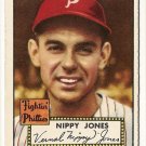 1952 (original) Topps baseball card #213 Nippy Jones EX