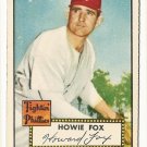 1952 (original) Topps baseball card #209 (B) Howie Fox VG (tiny scuff on back)