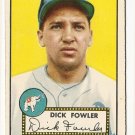 1952 (original) Topps baseball card #210 Dick Fowler VG