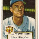 1952 (original) Topps baseball card #222 Hoot Evers VG/EX