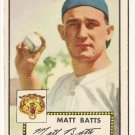 1952 (original) Topps baseball card #230 Matt Batts VG/EX
