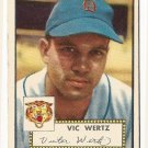 1952 (original) Topps baseball card #244 Vic Wertz EX