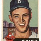 1953 Topps baseball card #14 (B) Clem Labine VG