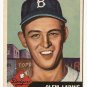 1953 Topps baseball card #14 (B) Clem Labine VG