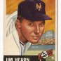 1953 Topps baseball card #38 (C) Jim Hearn good New York Giants