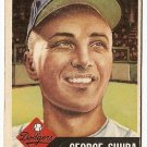 1953 Topps baseball card #34 George Shuba G+
