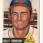 1953 Topps baseball card #21 Billy Johnson VG-