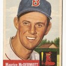 1953 Topps baseball card #55 (B) Maurice McDermott G+ Boston Red Sox