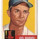 1953 Topps baseball card #63 Gus Niarhos VG Boston Red Sox