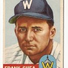1953 Topps baseball card #164 (B) Frank Shea G/VG, Washington Senators