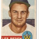 1953 Topps baseball card #256 Les Peden VG/EX Washington Senators