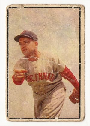 1953 Bowman COLOR baseball card #138 Bubba Church P/F