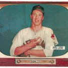 1955 Bowman baseball card #134 Bob Feller EX/NM