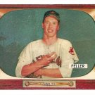 1955 Bowman baseball card #134 (C) Bob Feller EX