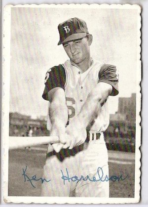 1969 Topps Deckle Edge baseball card #3 Ken Harrelson VG/EX