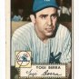 1952 (original) Topps baseball card #191 Yogi Berra VG+