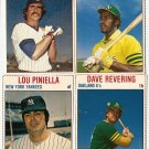 1979 Hostess baseball cards 17, 69, 27, 139 Mitchell Page, Bill Buckner, Lou Pinella, Dave Revering