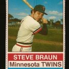 1976 Hostess baseball card #96 Steve Braun Minnesota Twins