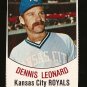 1977 Hostess baseball card #72 Dennis Leonard Kansas City Royals