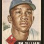 1953 Topps baseball card #258 Jim Gilliam RC VG (light surface crease across the top)