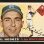 1955 Topps baseball card #187 Gil Hodges NM- Brooklyn Dodgers