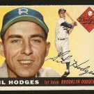 1955 Topps baseball card #187 (B) Gil Hodges VG/EX Brooklyn Dodgers