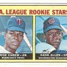 1967 Topps baseball card #569 (B) Rod Carew / Hank Allen rookie card RC EX