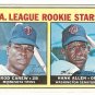 1967 Topps baseball card #569 (B) Rod Carew / Hank Allen rookie card RC EX