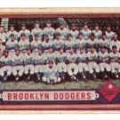 1957 Topps baseball card #324 Brooklyn Dodgers team card EX (very light surface crease right side)