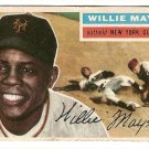 1956 Topps baseball card #130 (B) Willie Mays VG- New York Giants