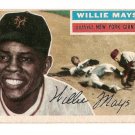 1956 Topps baseball card #130 (D) Willie Mays EX New York Giants